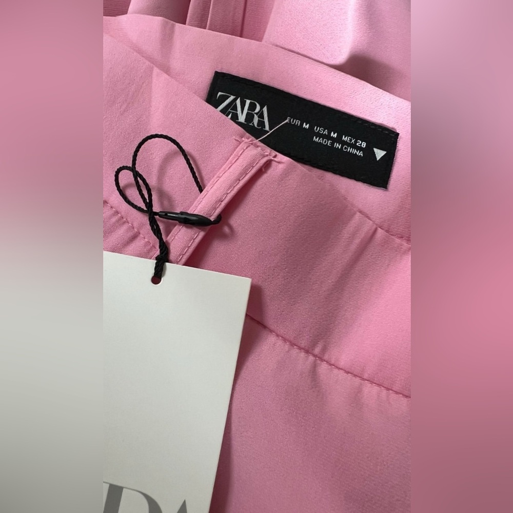 Zara Pink Straight Leg Pants - Picture 6 of 7